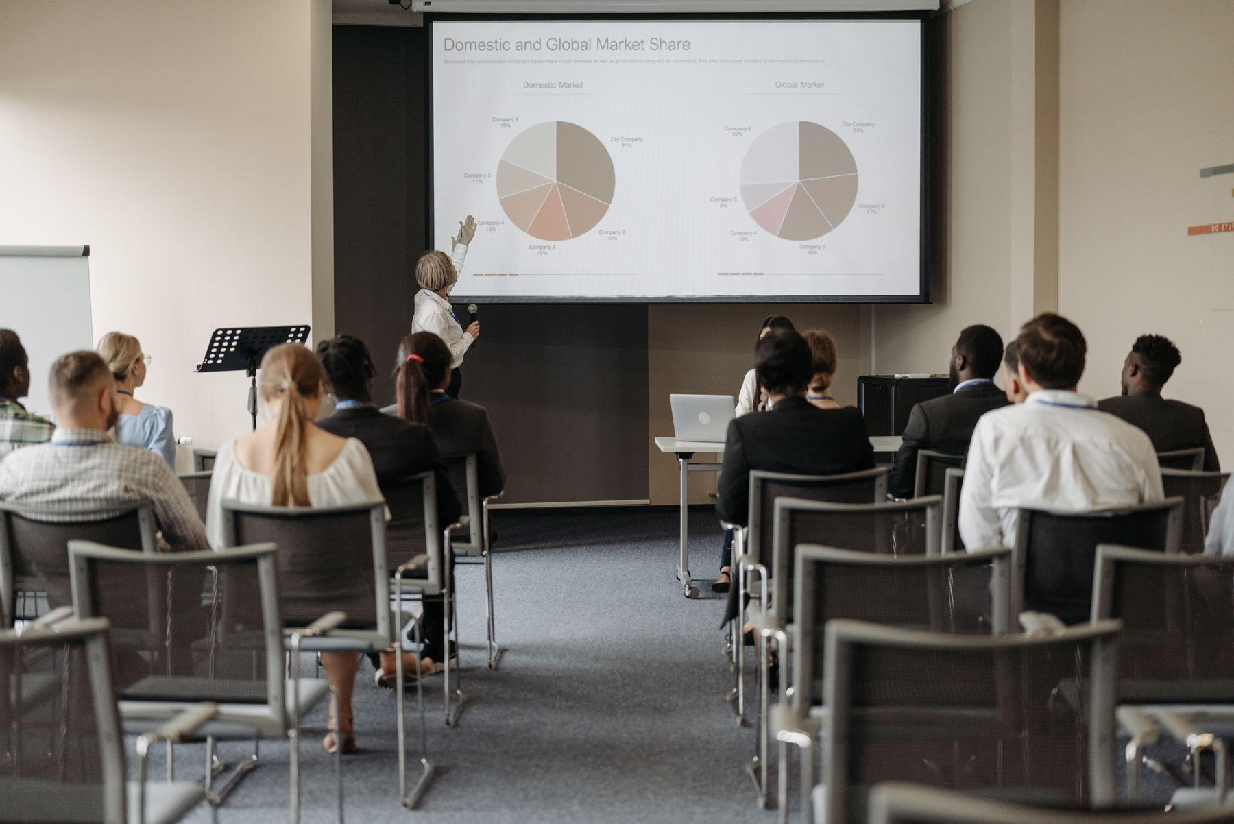 Delegates attending a professionally managed business conference