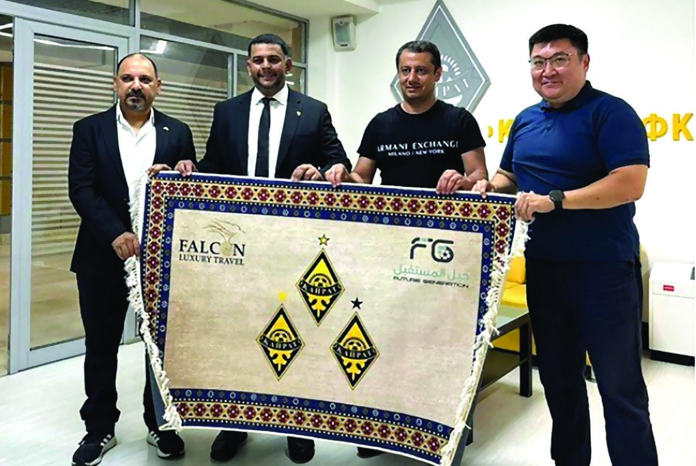 Presentation at Kairat FC Academy with Falcon Luxury Travel