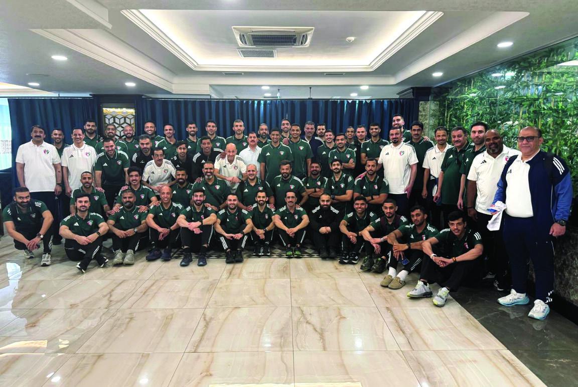 Participants in the Kuwait Football Federation referee training programme in Azerbaijan